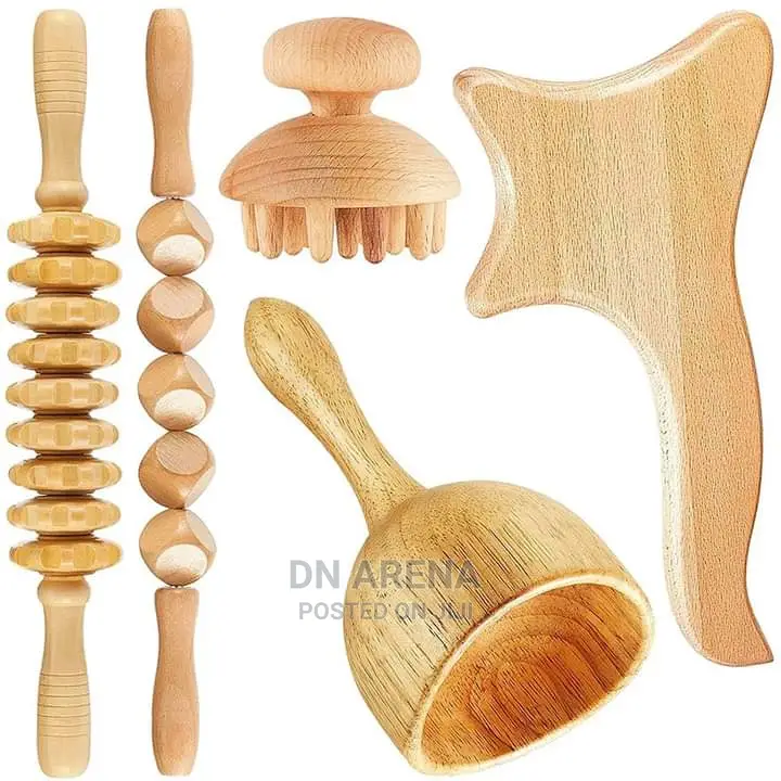5pcs Wood Therapy Massage Tools