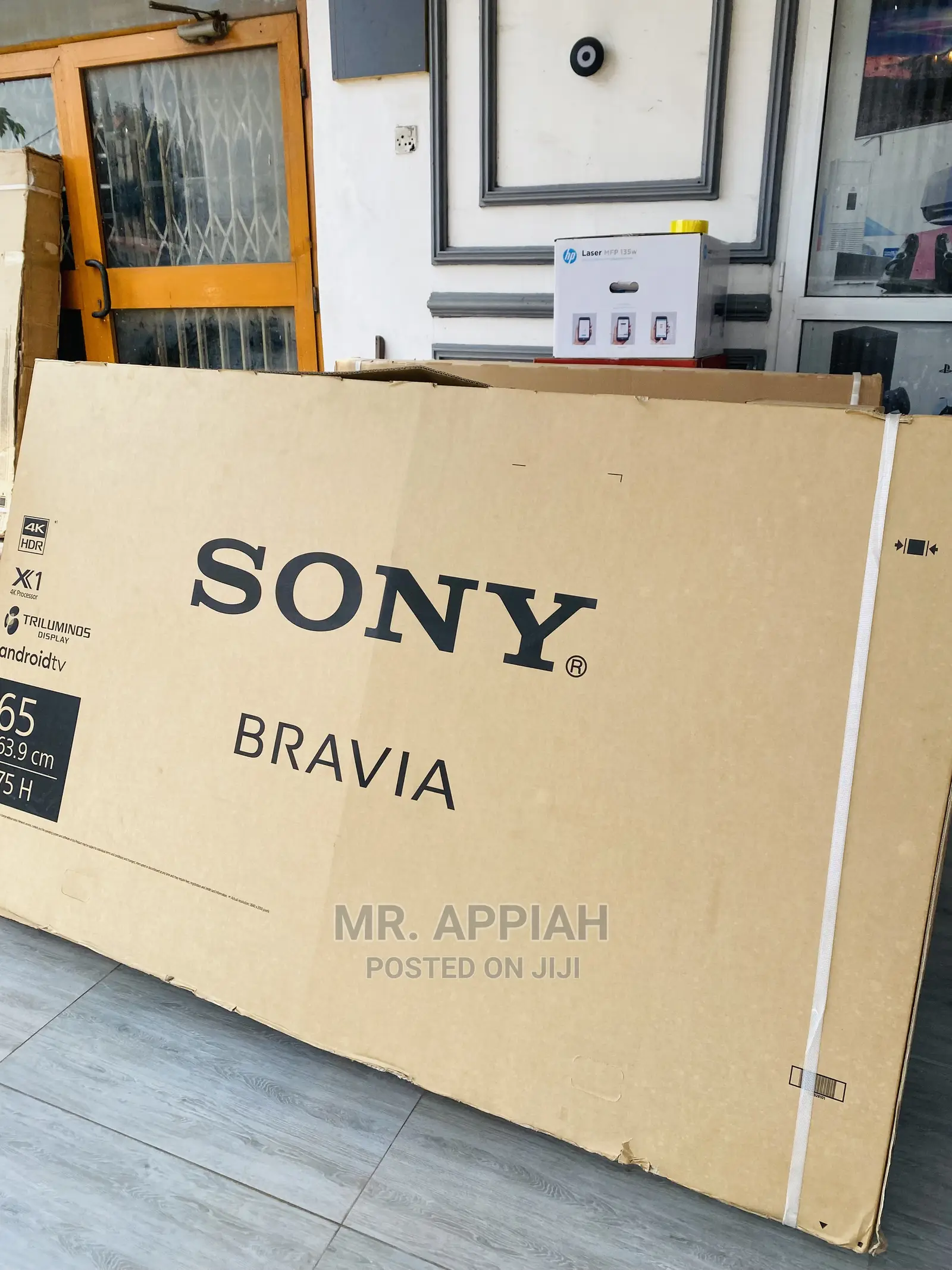 Elegant Black Sony(65X7500H)65 Inch Uhd Smart Satelite Tv.