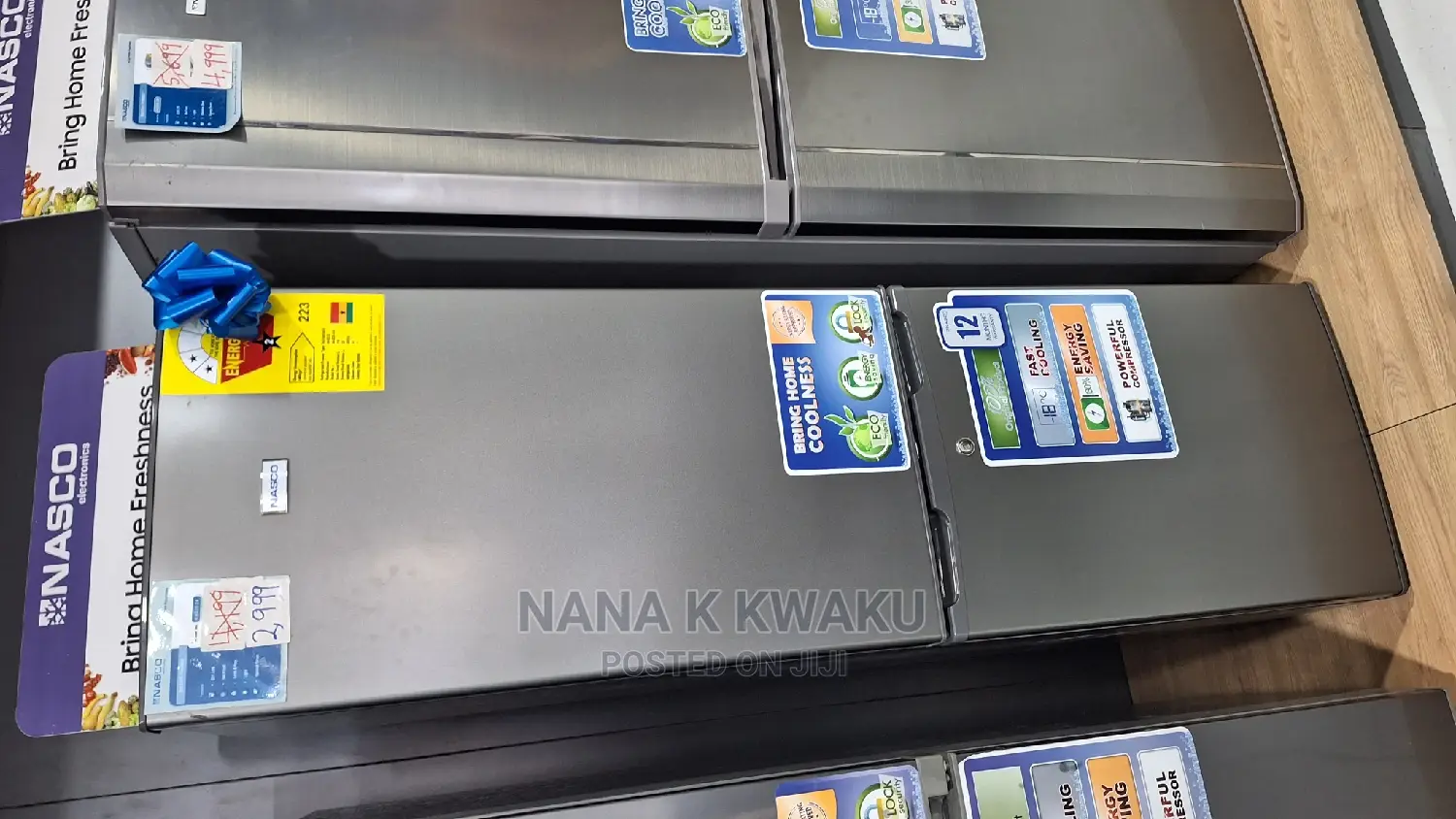 Nice Colour Nasco 201litr Double Door Fridge/Bottom Freezer