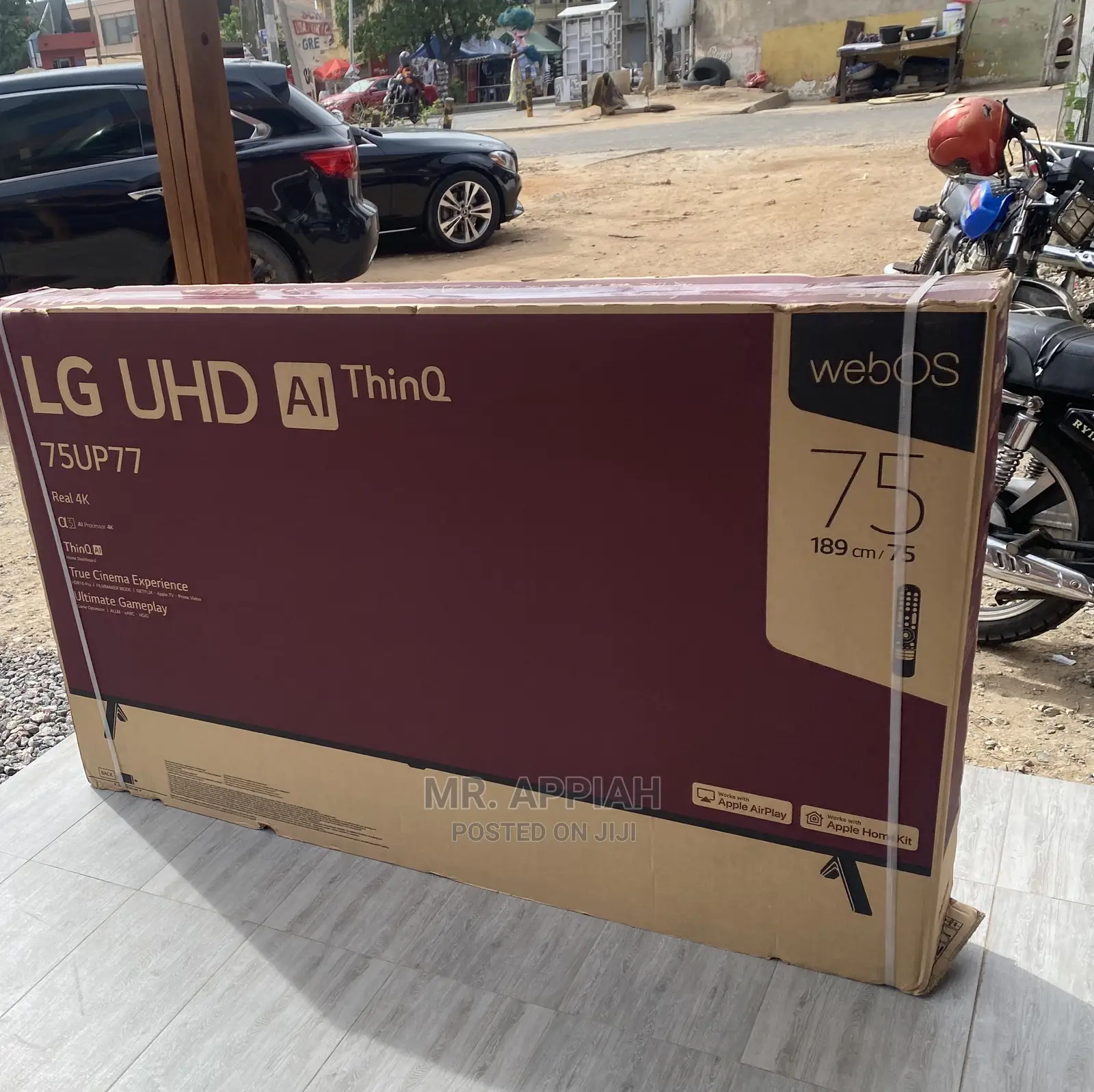 Quality Yet Affordable LG 75” 75UP7760 Uhd LED Tv,Black