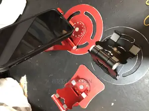 Foldable Metal Phone Holder, Strong and Adjustable.