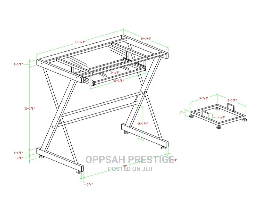 Walker Edison Modern Computer Desk