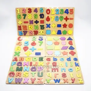 1 Set Montessori Wooden Kids Educational Puzzles Toys