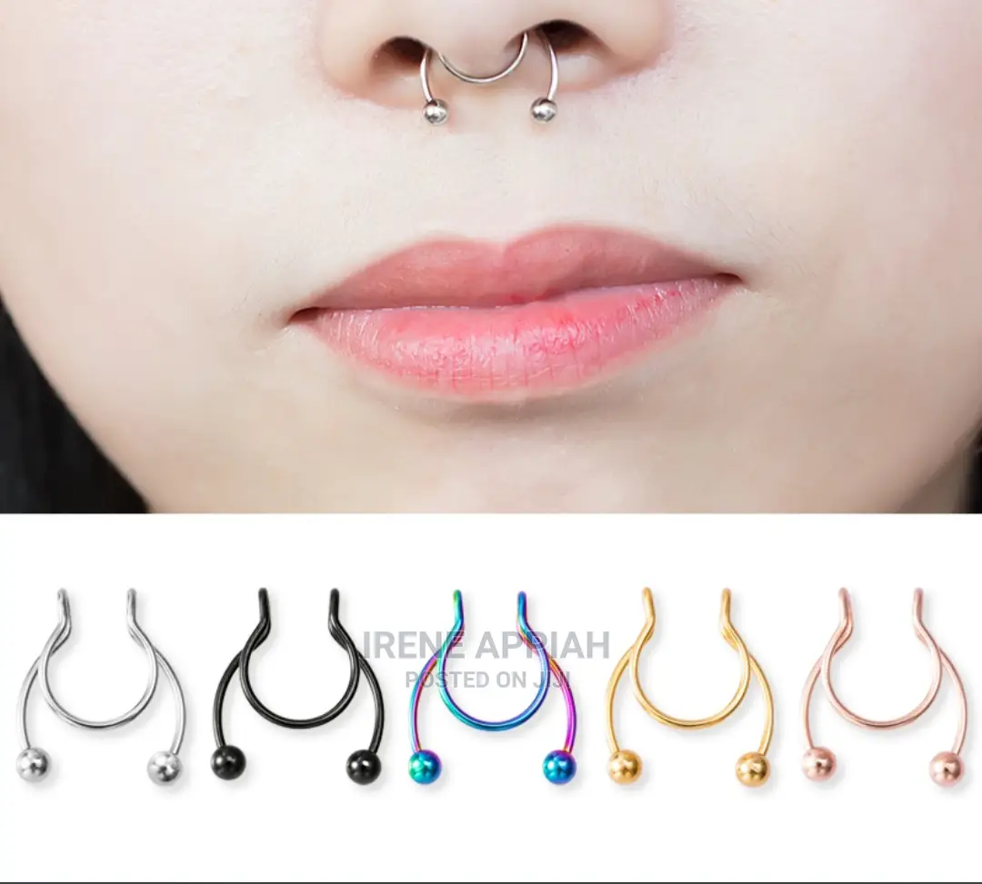 No Pierce Nose Septum Rings
