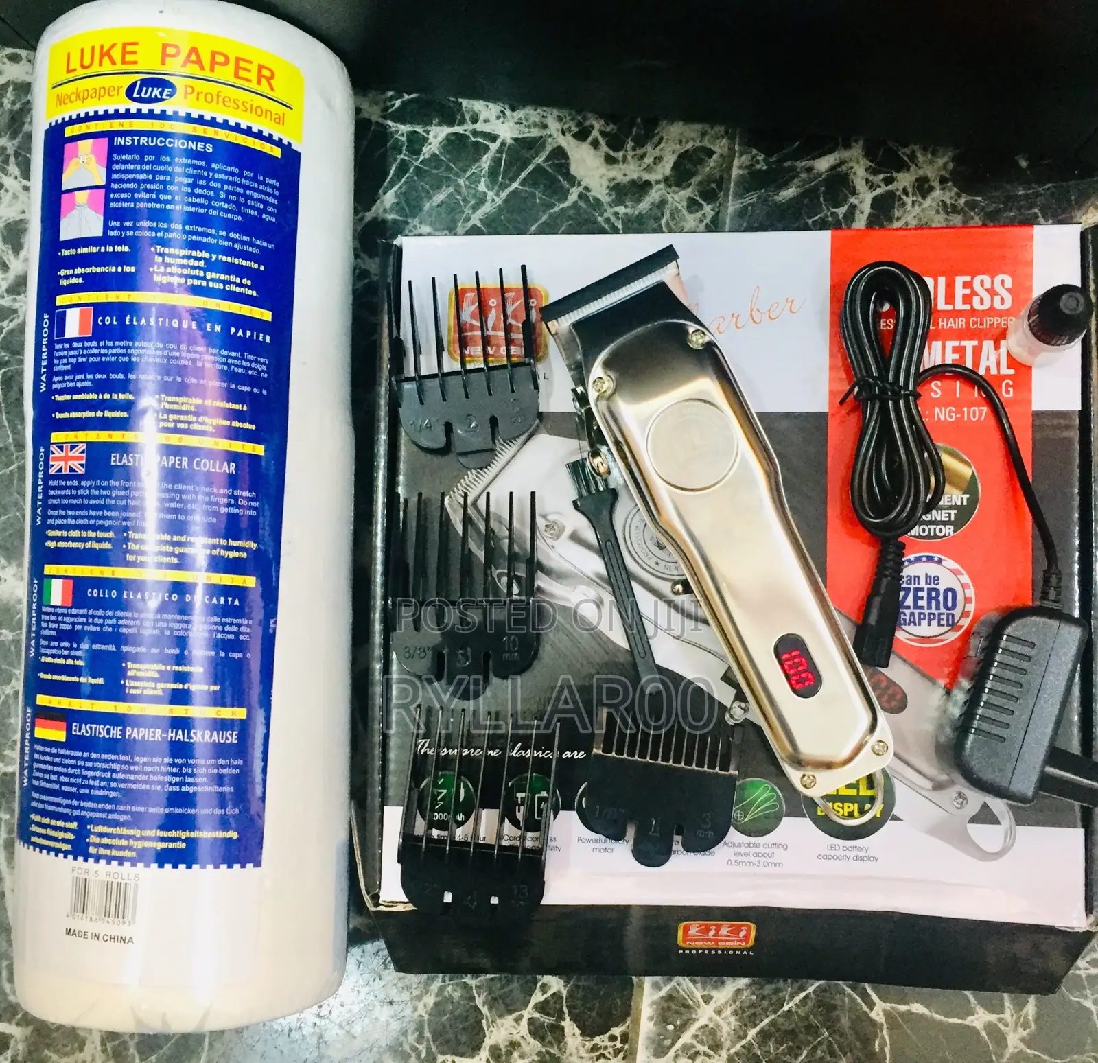 Kiki Professional Hair Clipper and Neckroll