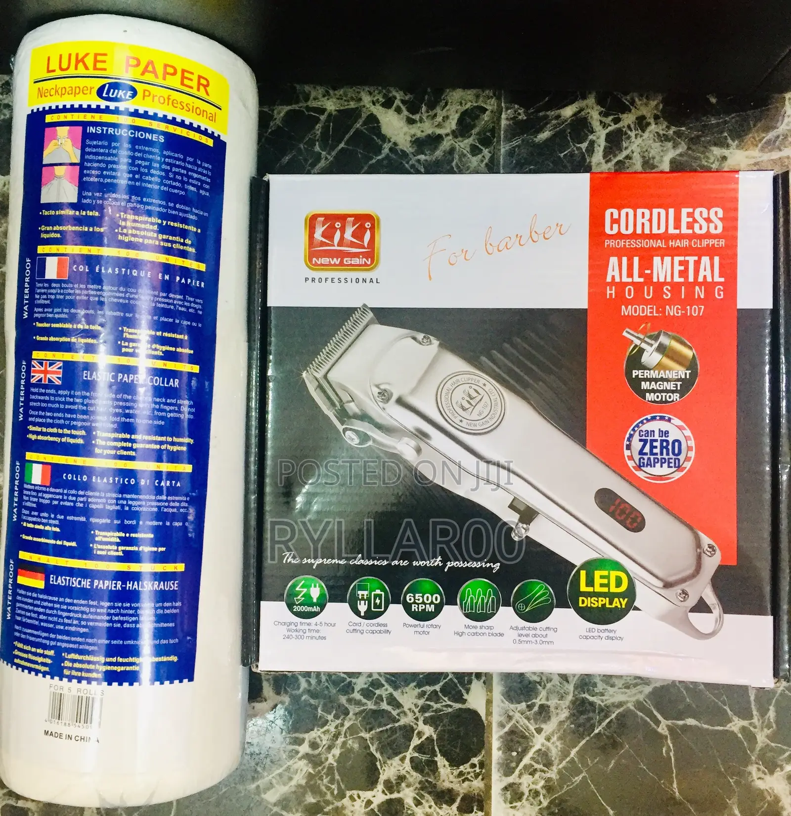 Kiki Professional Hair Clipper and Neckroll