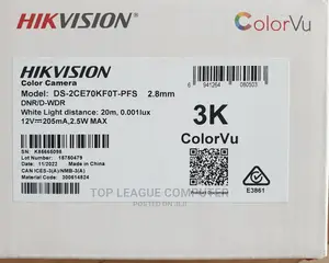 Photo - Hikvision Colorvu 5mp Analog Camera Ds-2ce70kf0t-PFS