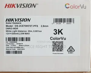 Hikvision Colorvu 5mp Analog Camera Ds-2ce70kf0t-PFS