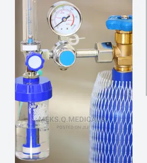 Oxygen Cylinder With Trolley and Flowmeter 10 LTRS