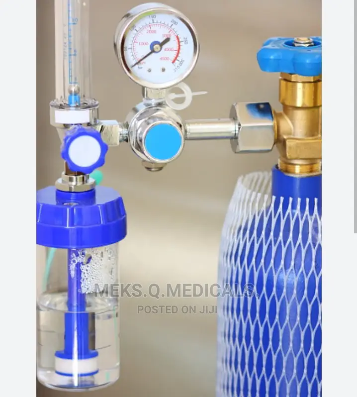 Oxygen Cylinder With Trolley and Flowmeter 10 LTRS