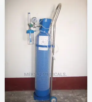 Oxygen Cylinder With Trolley and Flowmeter 10 LTRS