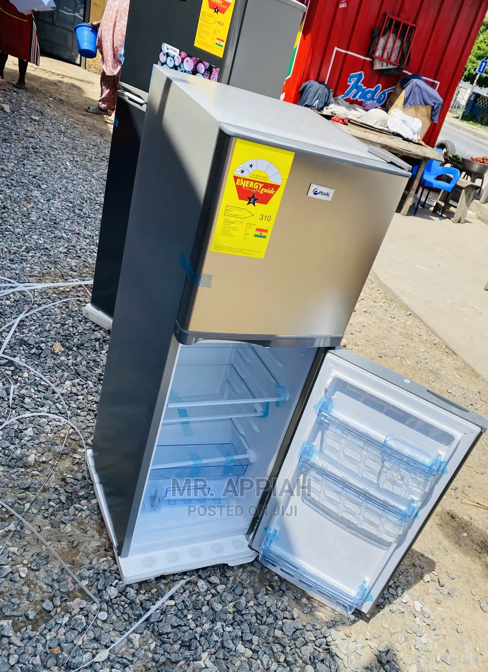 Sealed in Box  Pearl 20T Double Door Refrigerator(Gray).