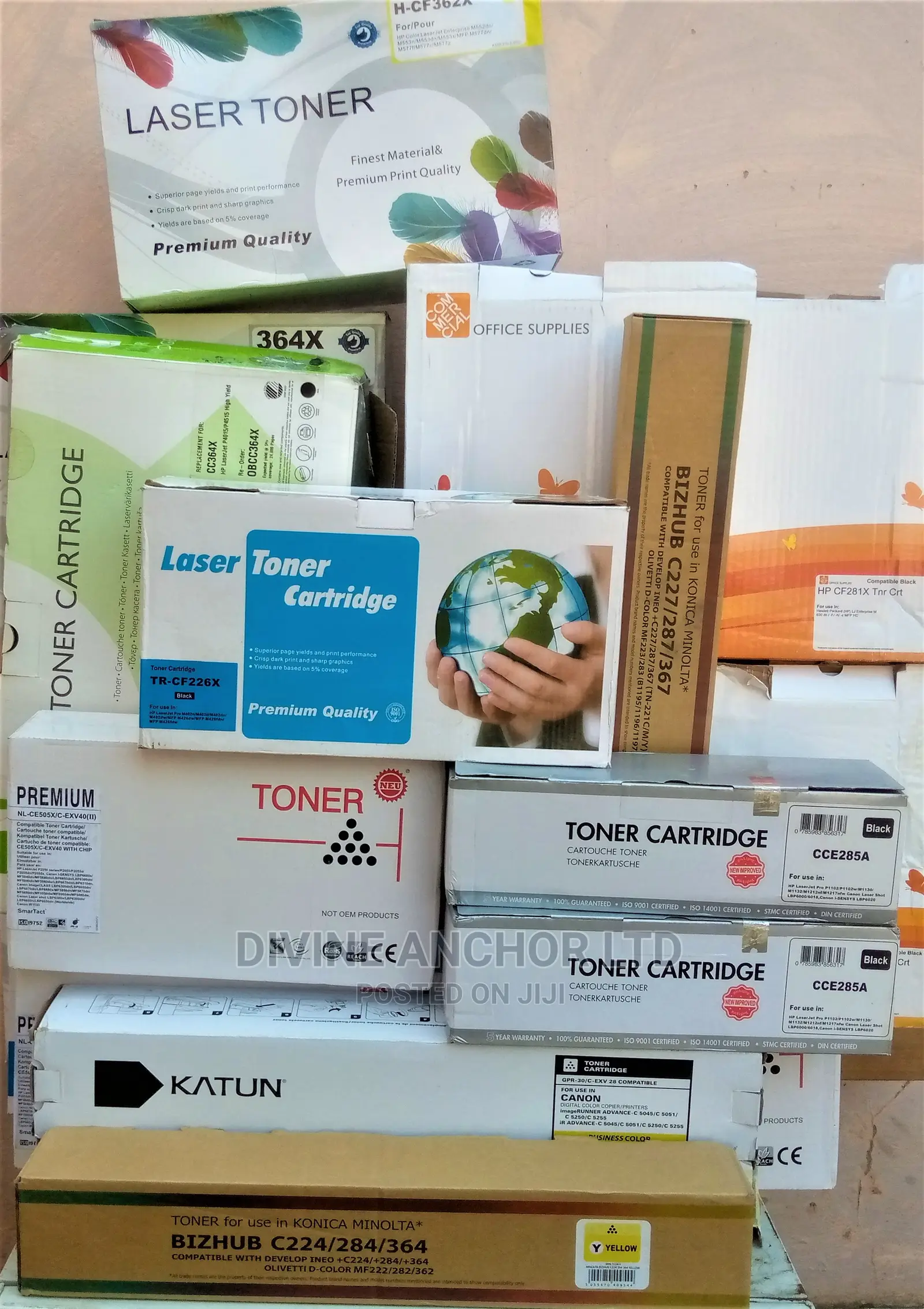 Laser Toners for Hp, Canon, Konica Minolta, Xerox Printers