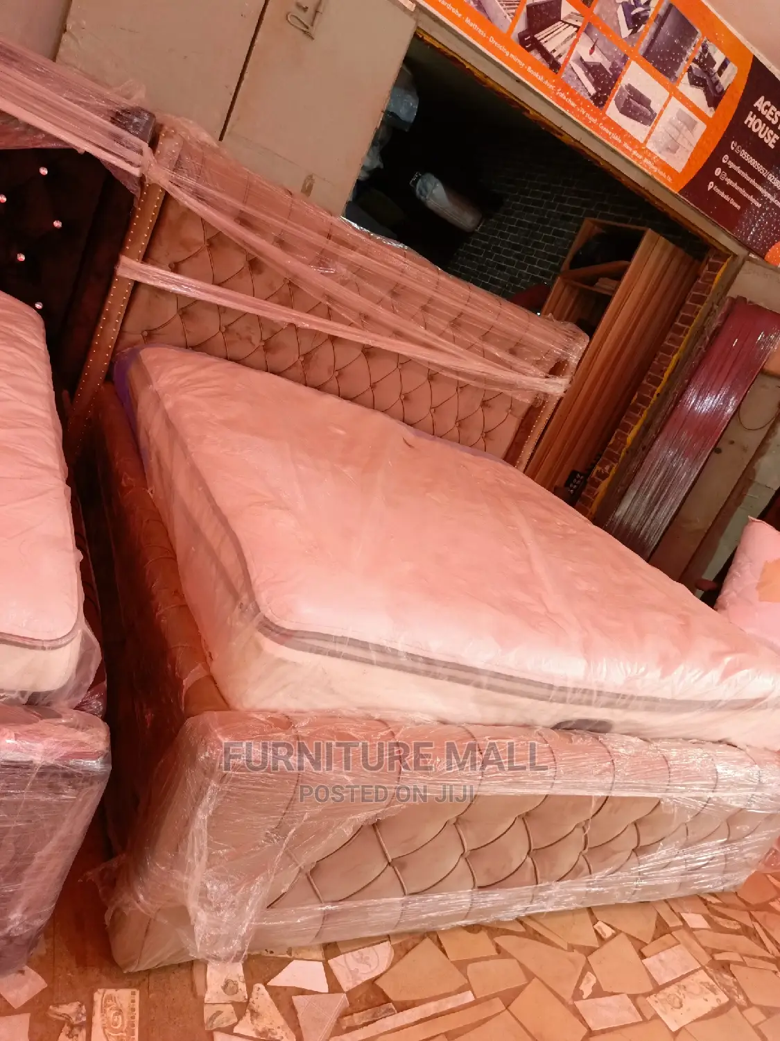 Family King Size Bed With Orthopedic Mattress 