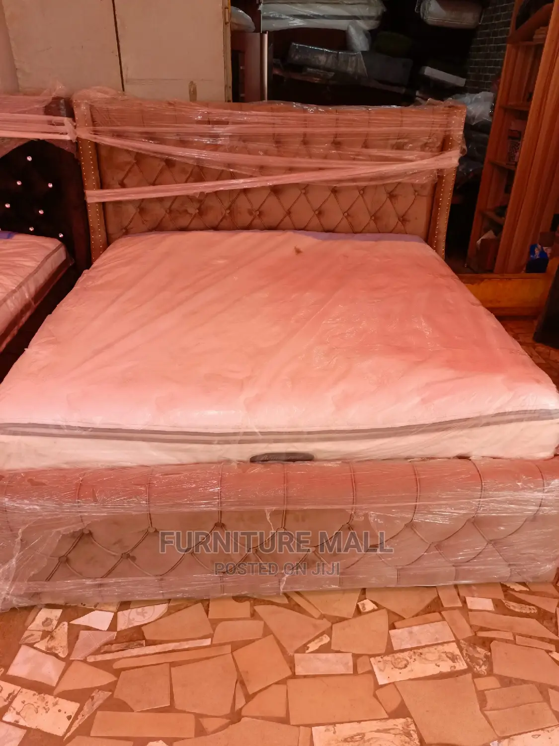 Family King Size Bed With Orthopedic Mattress 