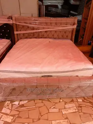 Family King Size Bed With Orthopedic Mattress 