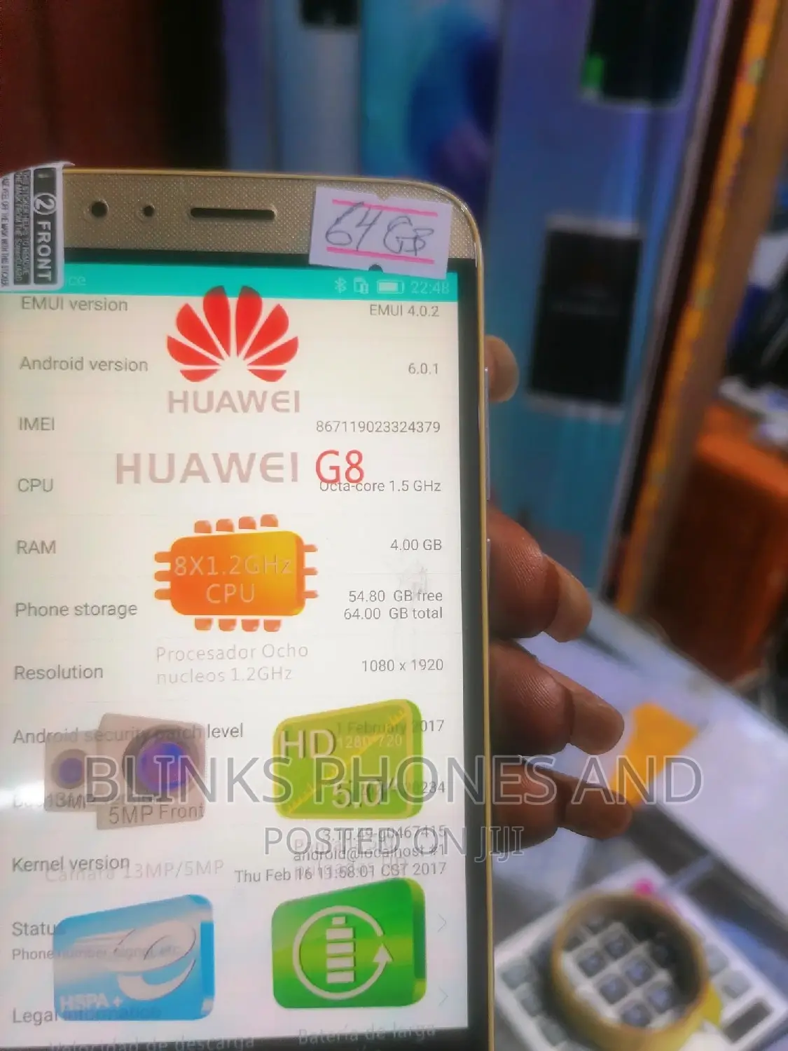 New Huawei G8 Dual SIM 32 GB Gold