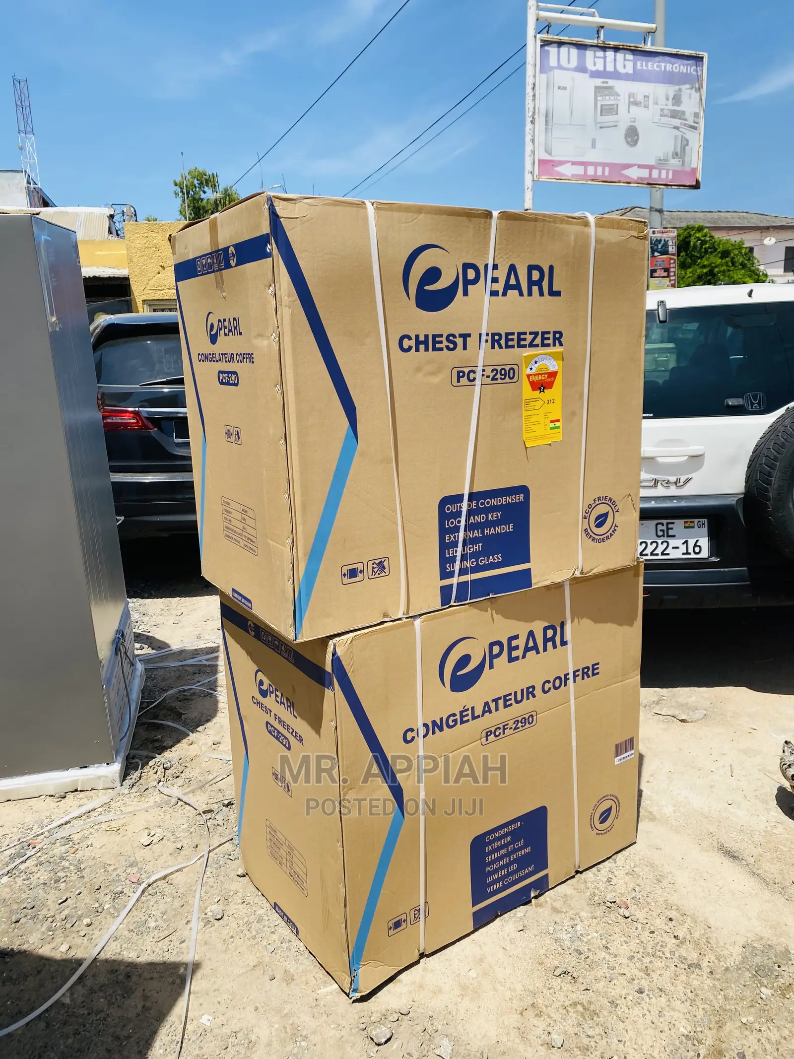 Sealed in Box Pearl PCF-290 (251L)Chest Freezer(1door)
