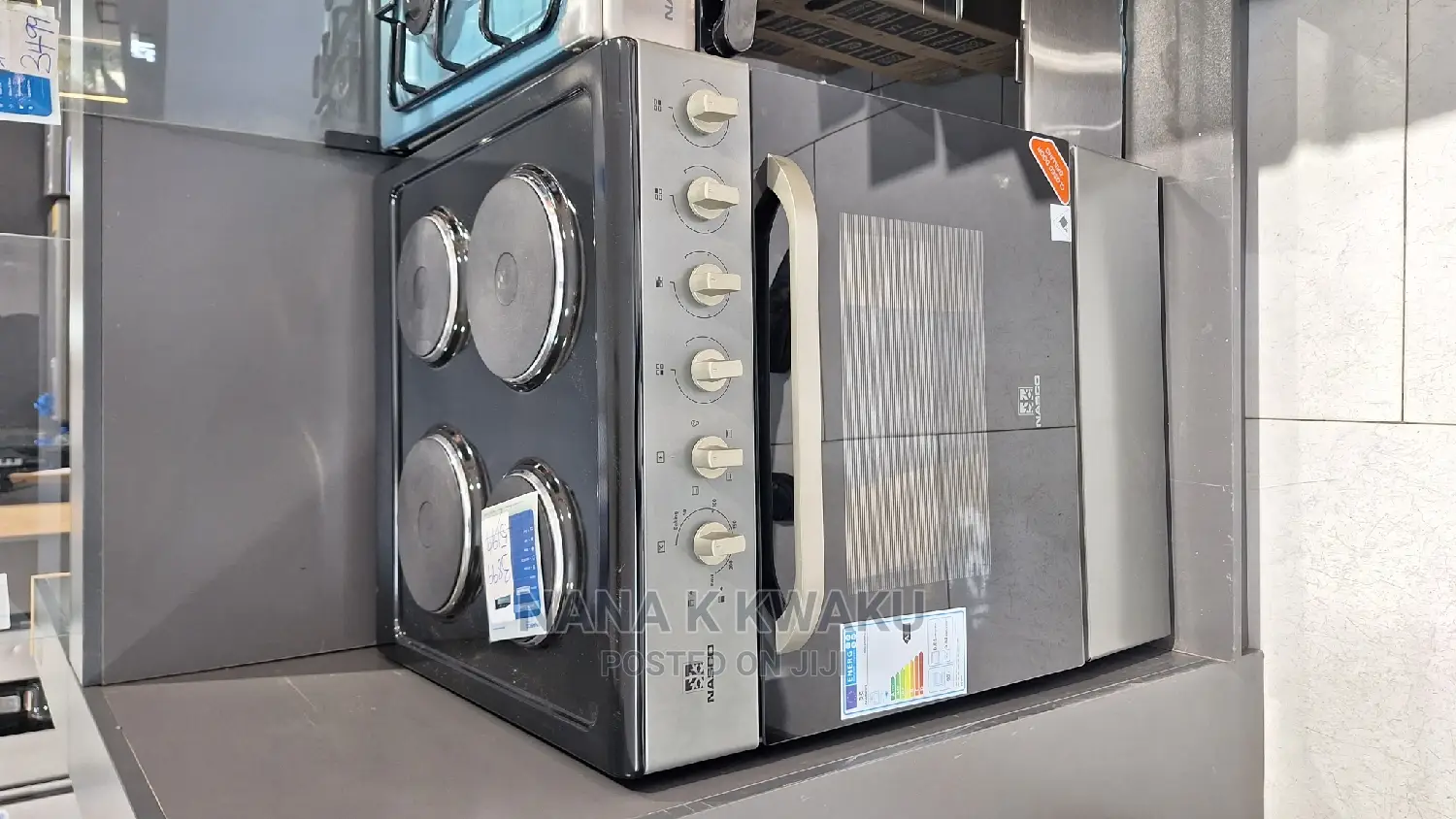 Nasco_4 Burner Electric_cooker With Oven Grill