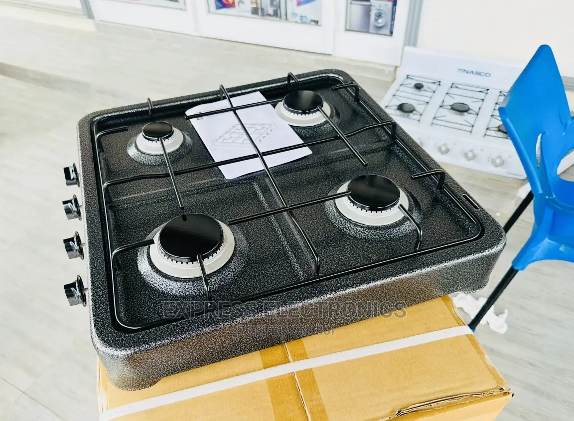 Spectacular Design Table Top Cooker 4burner Metallic Black