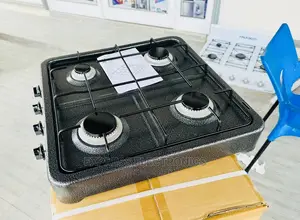 Spectacular Design Table Top Cooker 4burner Metallic Black