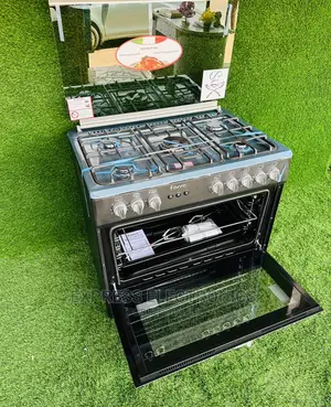 Best Buy for Less Shiny Black Black 5burner Gas Cooker Oven