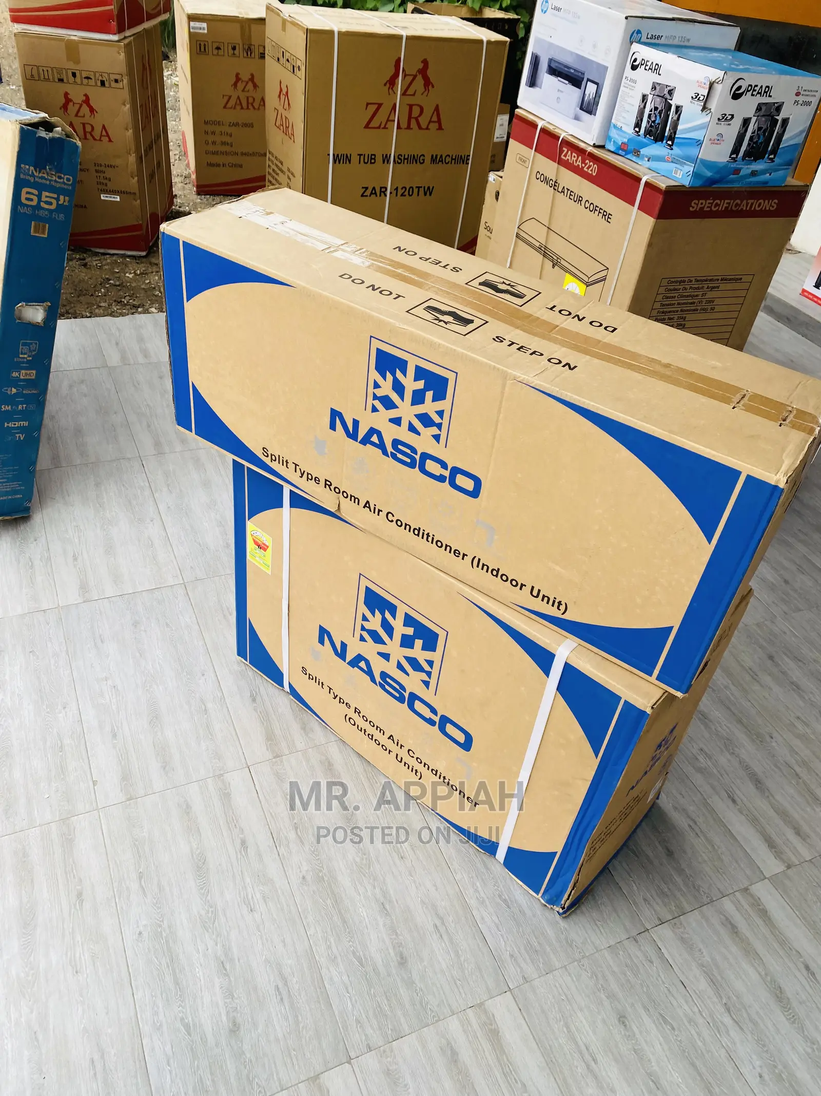 Long Lasting Nasco Mirror(2.0hp)Air Conditioner,White