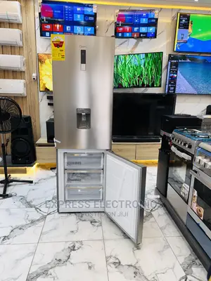 Midea Double Door Fridge 309L Grey With a Dispenser
