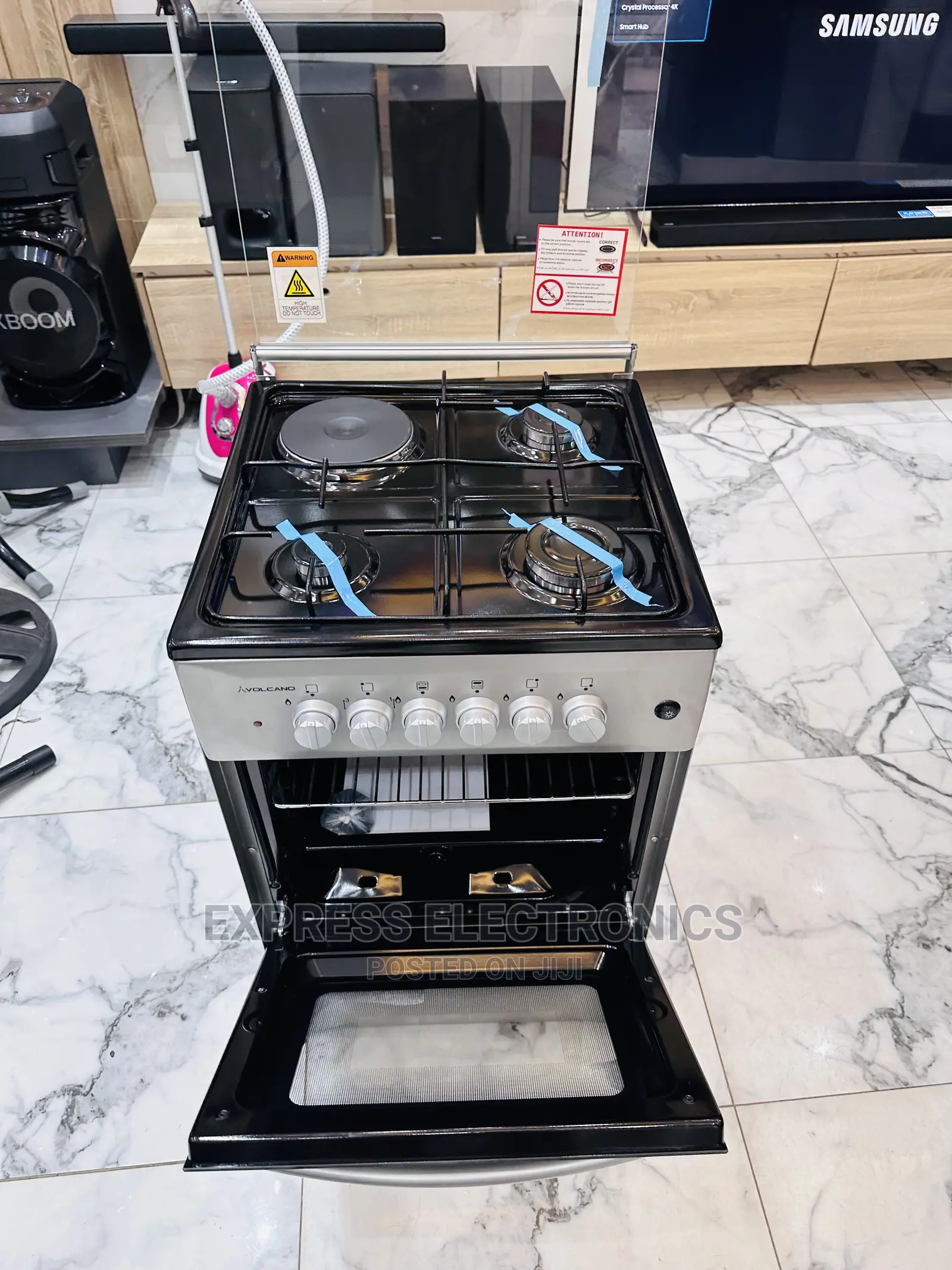 Brand New Volcano 3-1 Gas Cooker Electric Oven