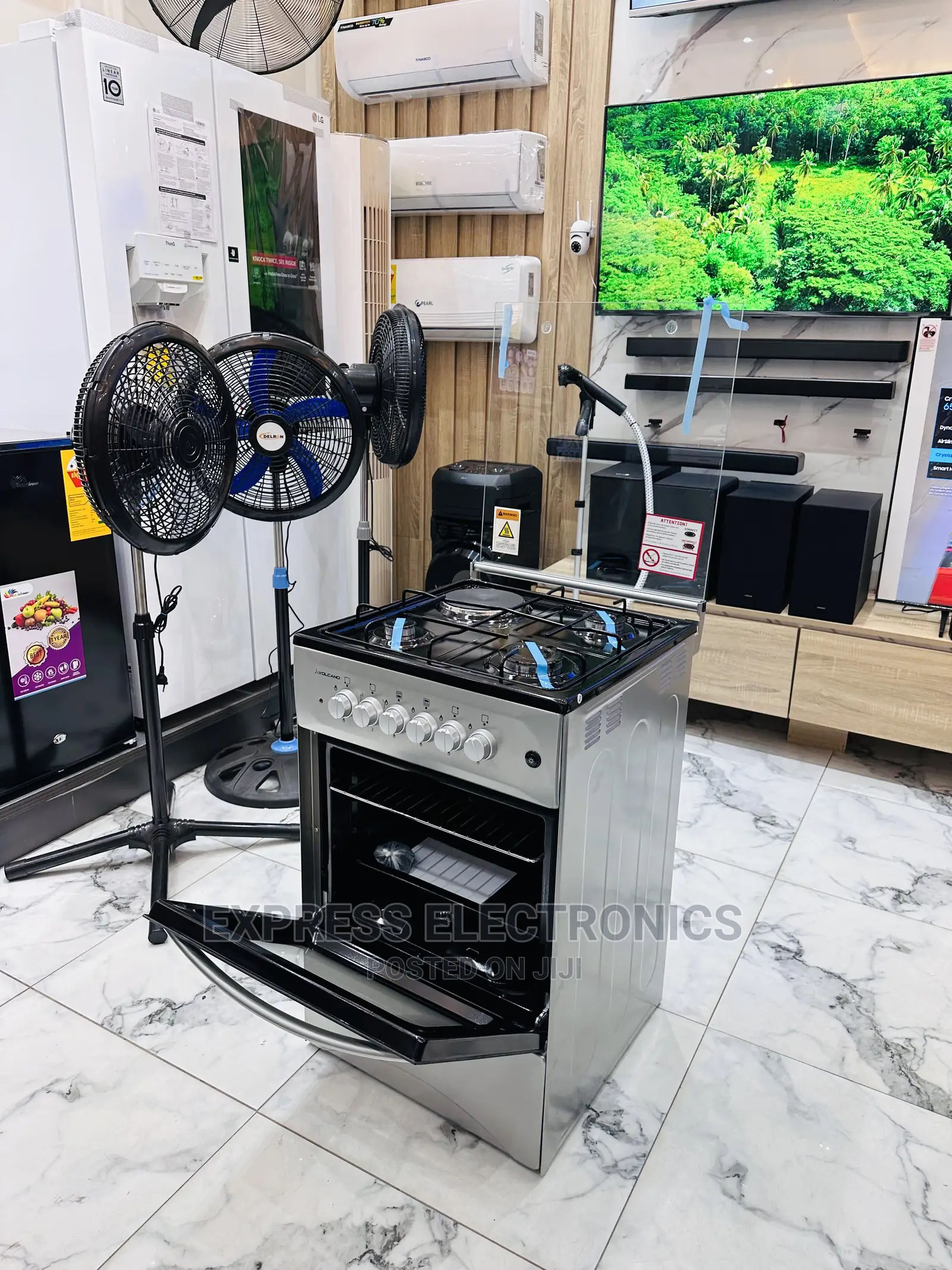 Affordable Prices Volcano 3+1 Stove Oven Inbuilt Lamp