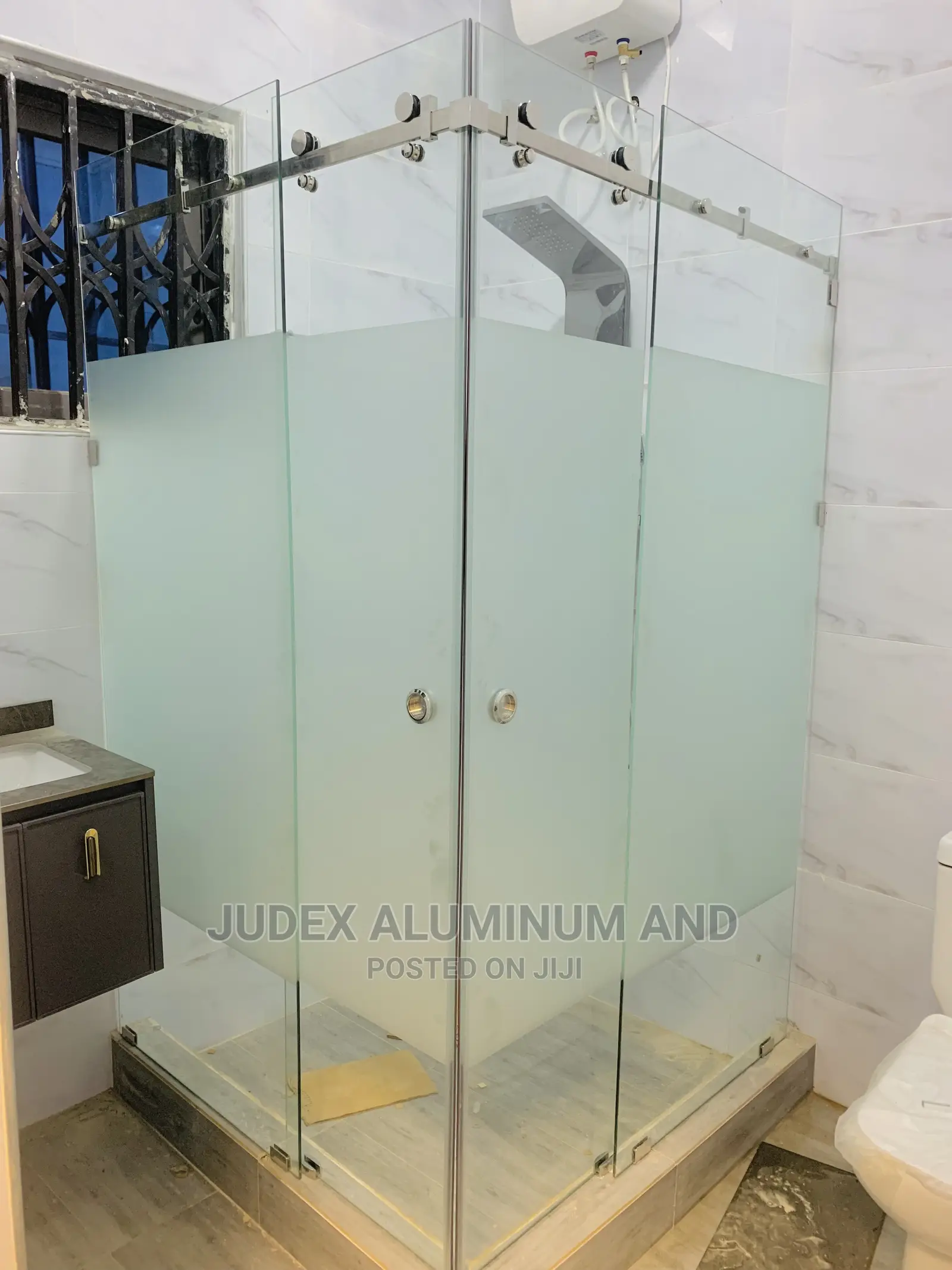 Double Sliding Shower Glass Door