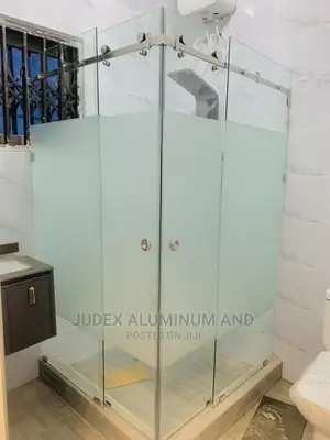 Double Sliding Shower Glass Door