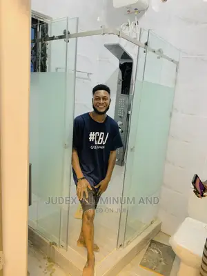 Double Sliding Shower Glass Door