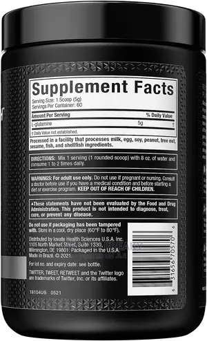 Glutamine Muscletech Platinum 100% Glutamine Muscle Recovery
