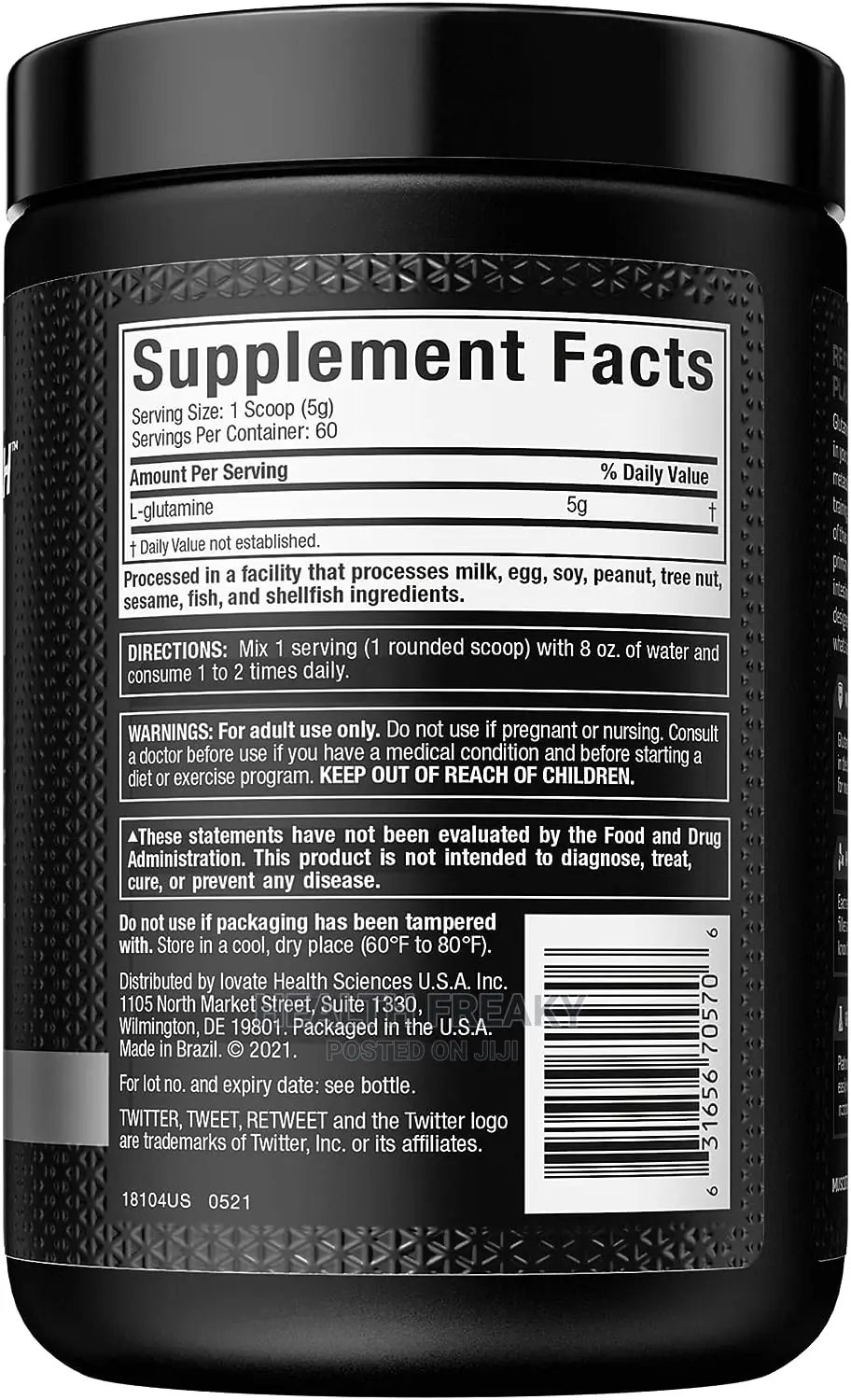 Glutamine Muscletech Platinum 100% Glutamine Muscle Recovery