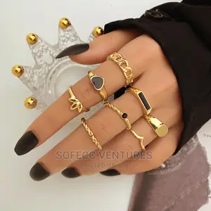 8-Piece Set Luxury Simple Rings