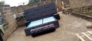 Classic King Size Bed Frame With Side Drowar In Good Shape