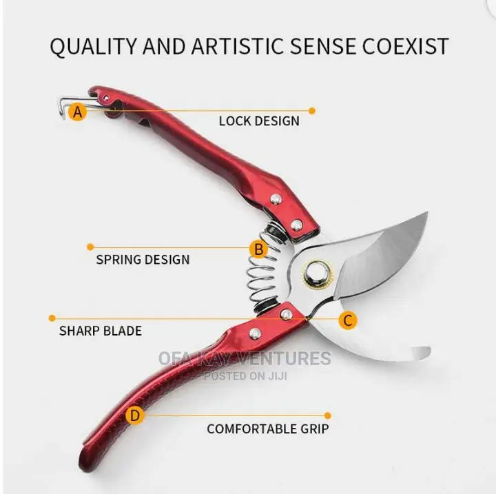 Garden Pruning Shears, Carbon Steelpicking Scissors