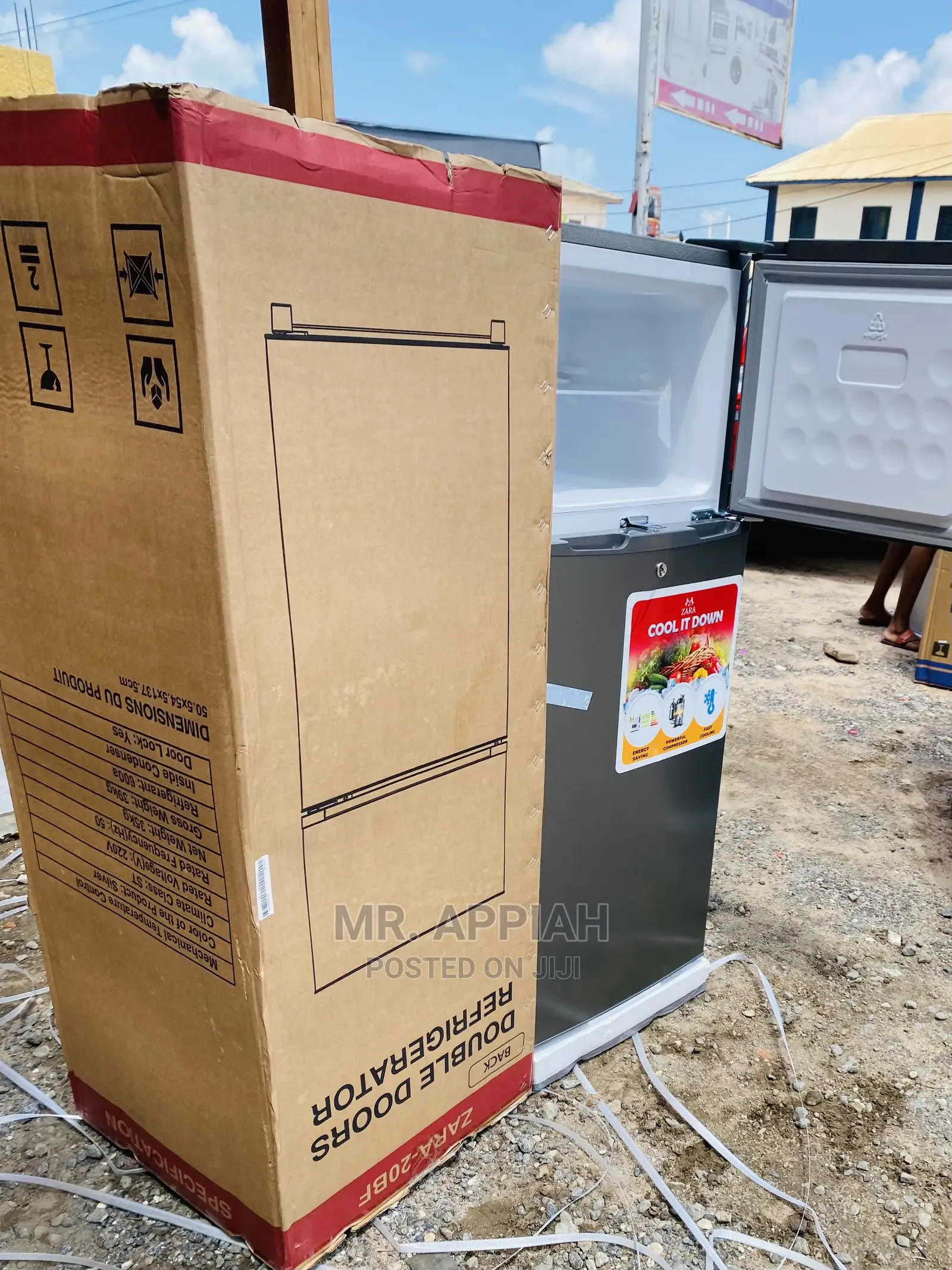 Sealed in Box  Zara 20BF Double Door Refrigerator 