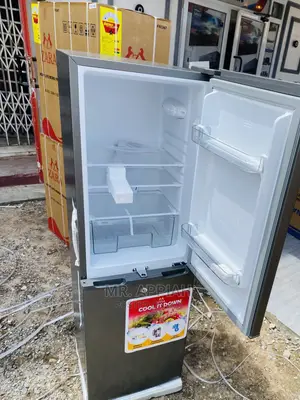 Elegant Dark Gray Zara-240bf 2 Door Refrigerator