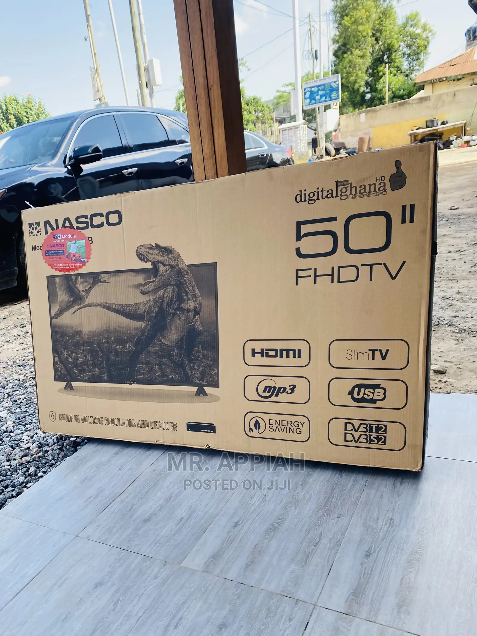 (Black)Classic Design Nasco 50 Inch FHD Tv