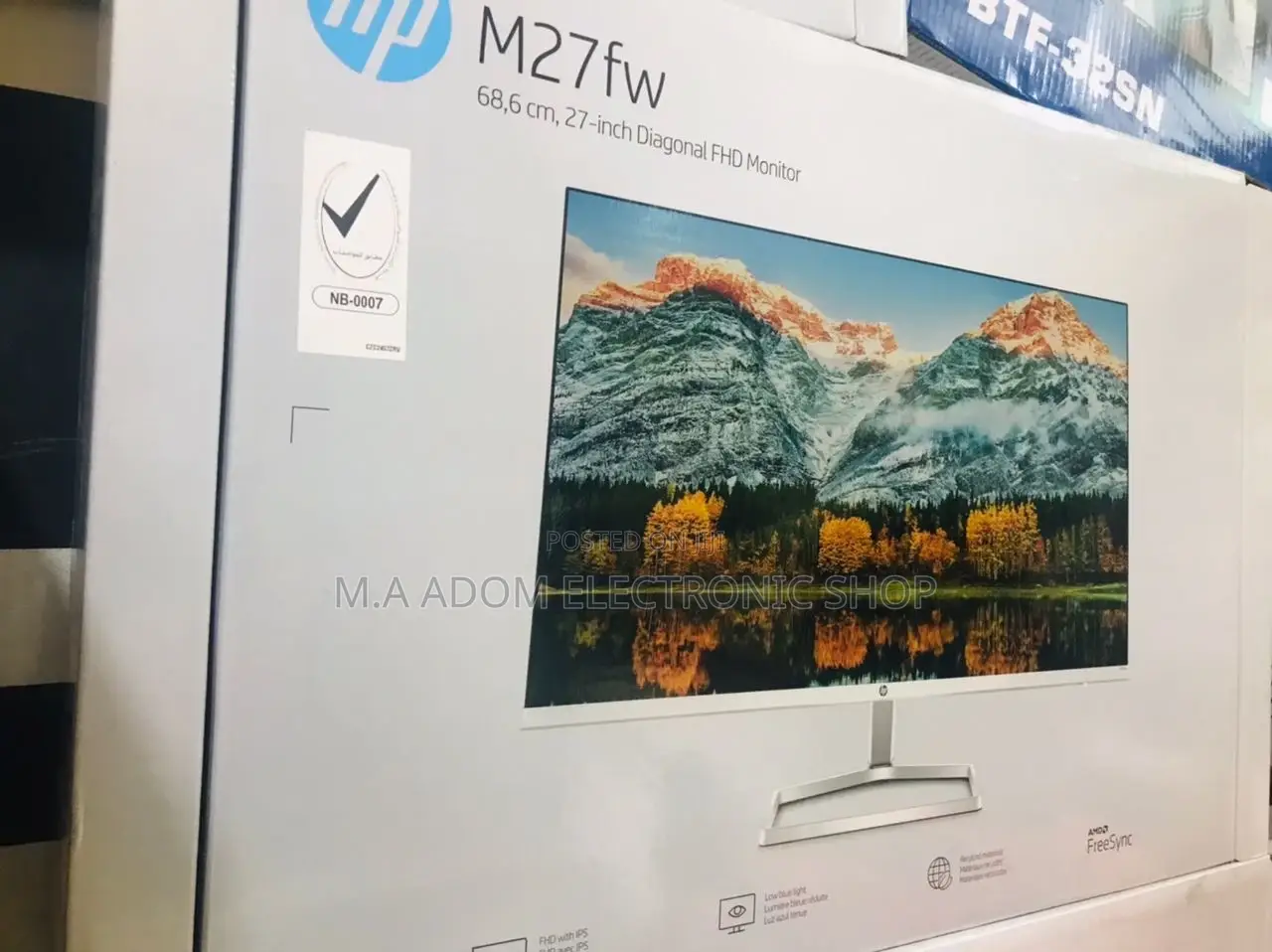 New Hp M27FW FHD Monitor With HDMI,VGA