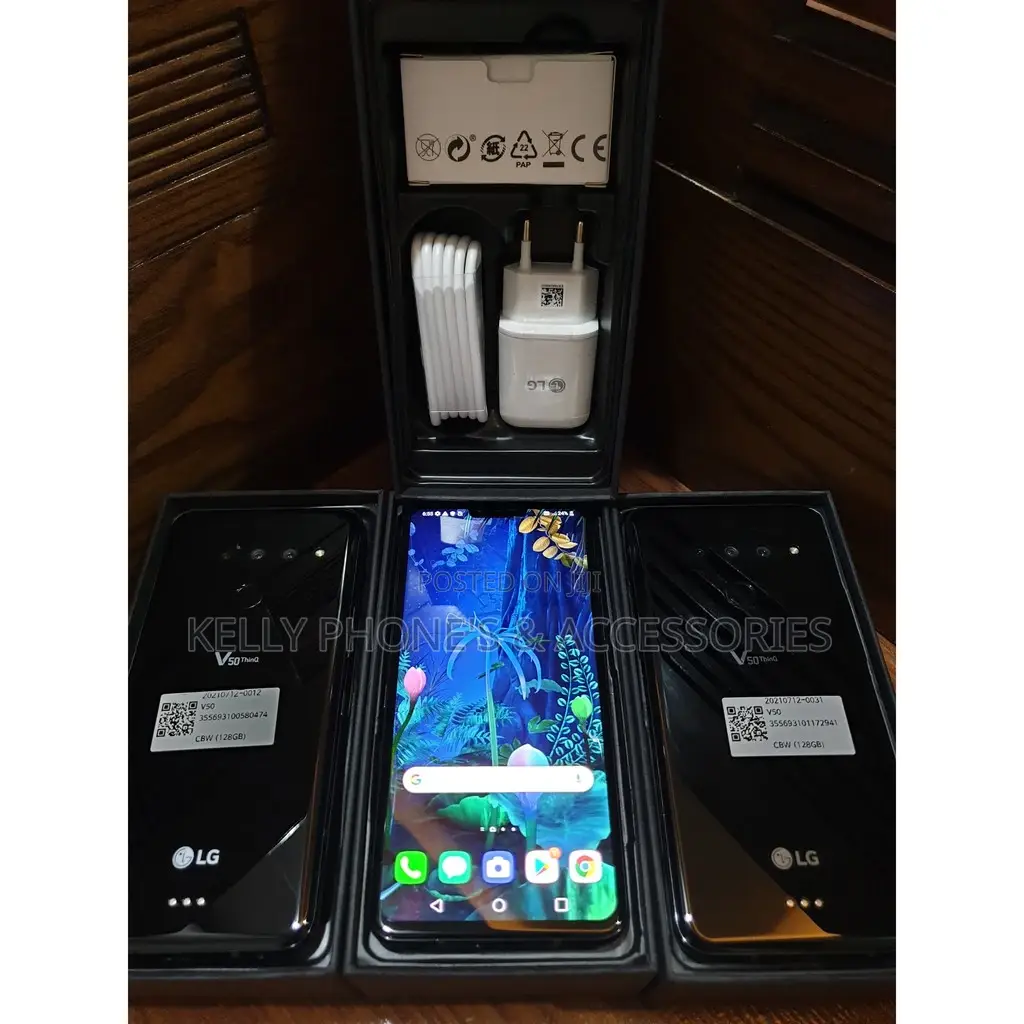 New LG V50 ThinQ 128 GB Black