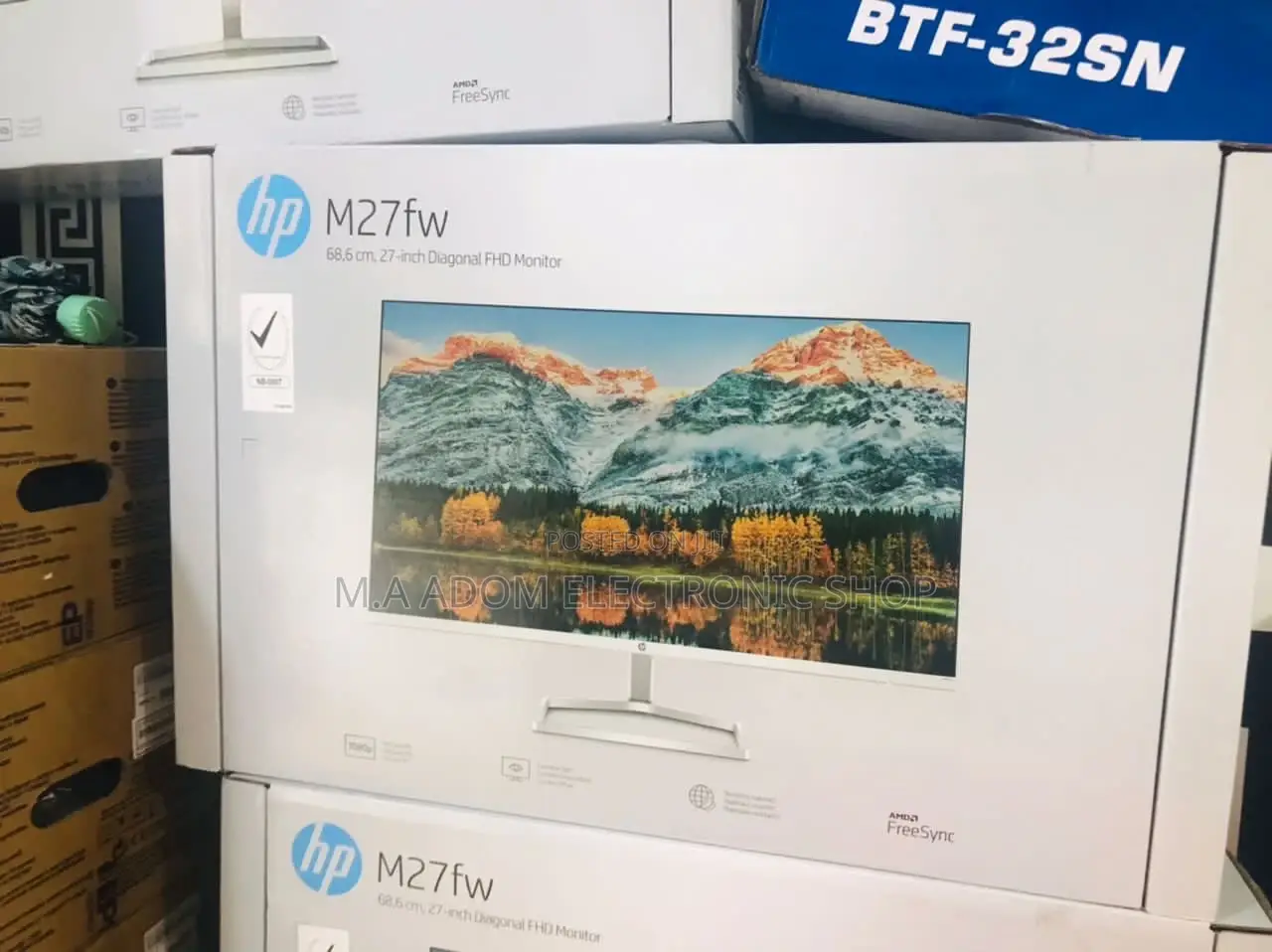 Superbly Hp M27FW FHD Monitor With HDMI,VGA