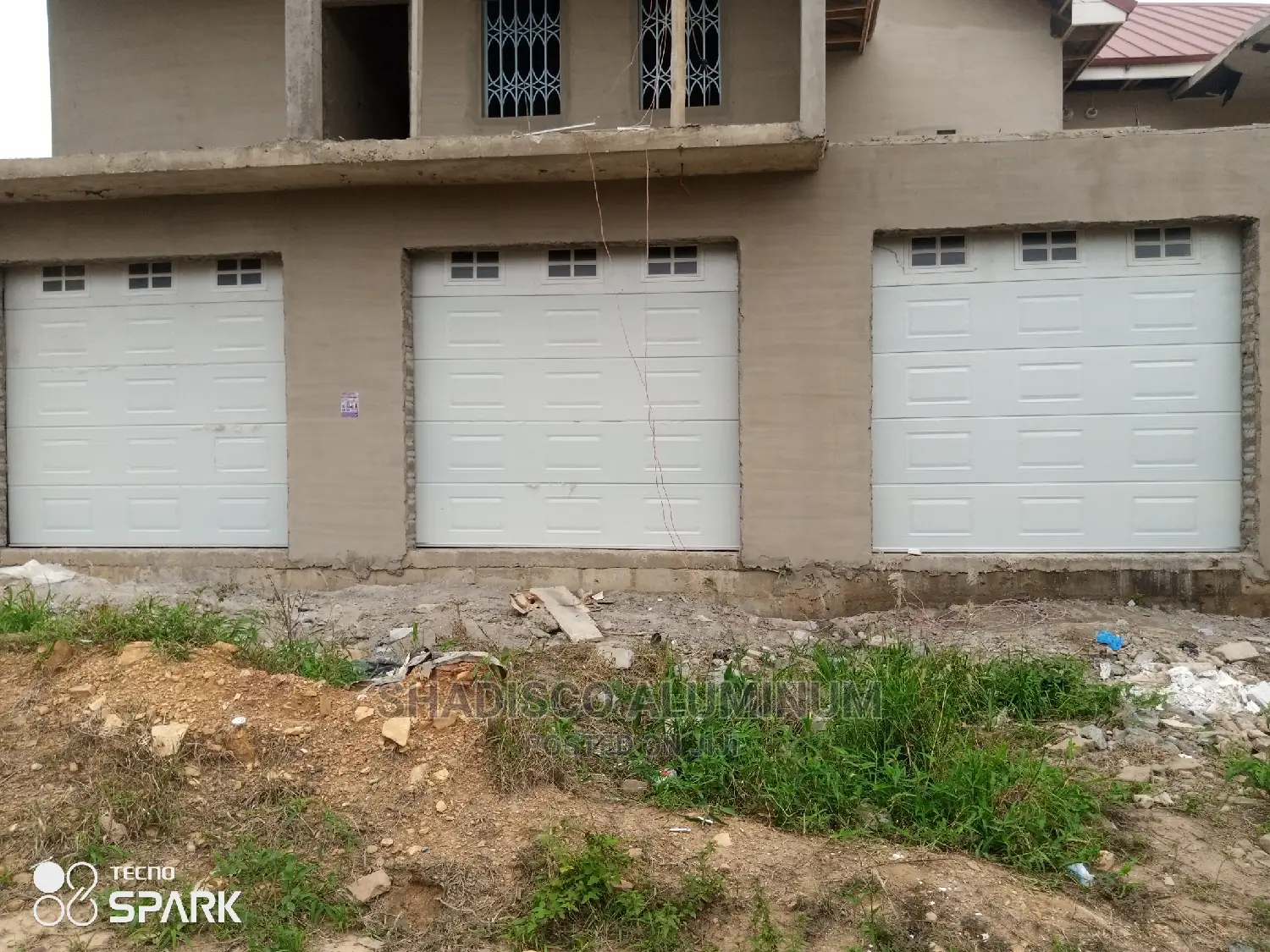 Fanlight Garage Door With Remote Control