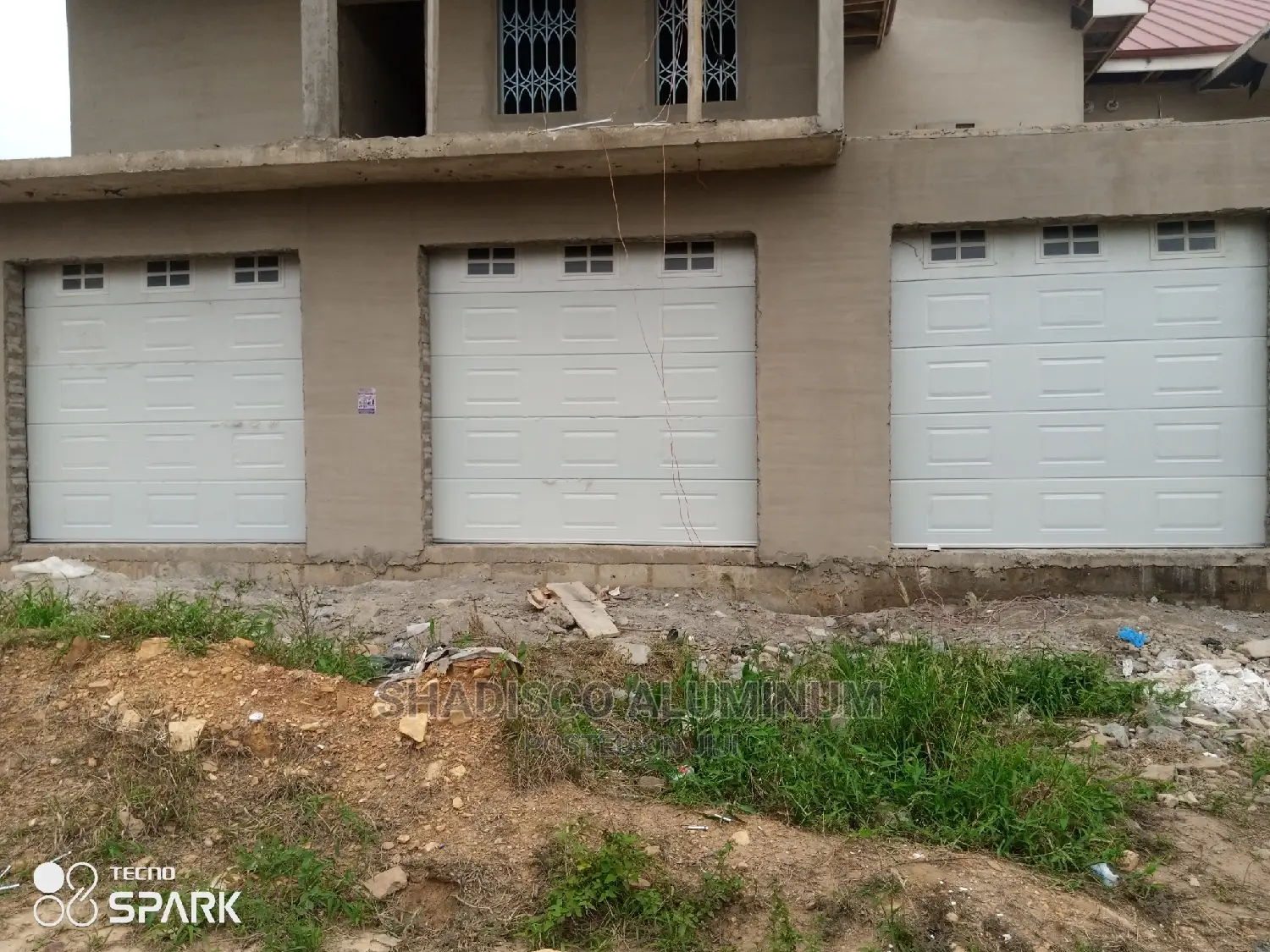 Fanlight Garage Door With Remote Control