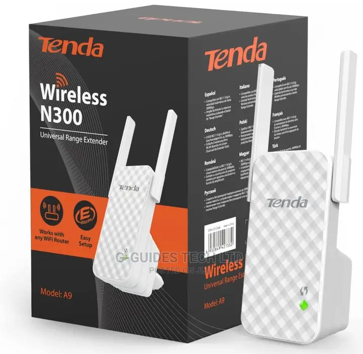 Tenda Wireless N300 Universal Range Extender (A9)