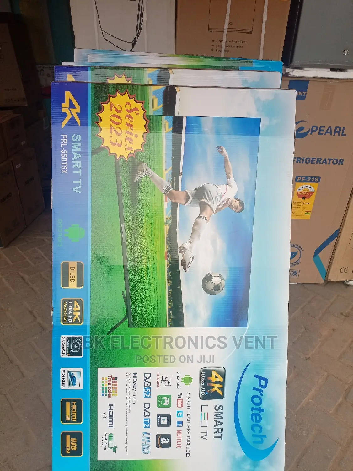 Protech 55" Smart Android UHD Satellite Digital