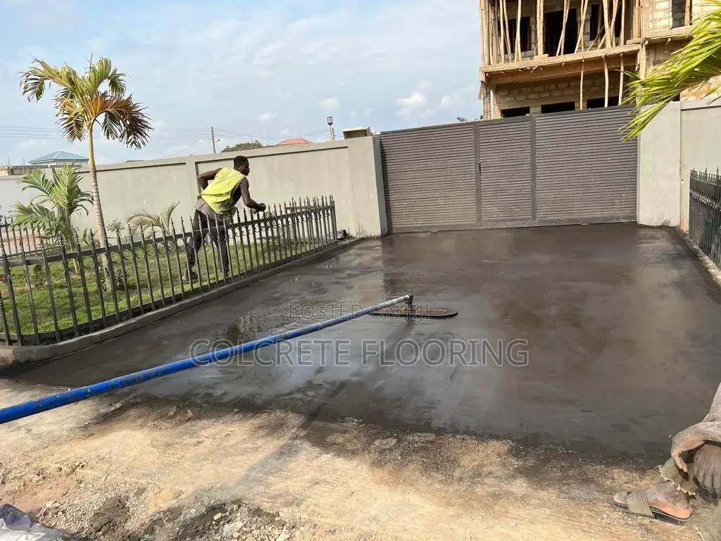 Black Ashlar Slate Stamped Concrete #11