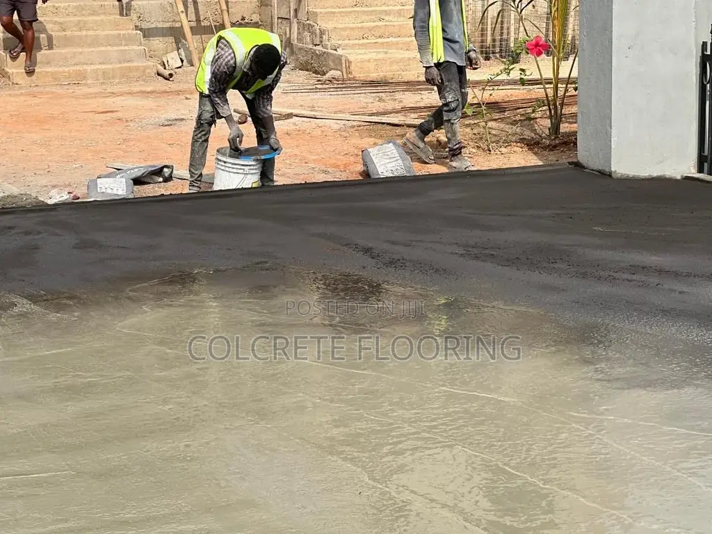 Black Ashlar Slate Stamped Concrete #11
